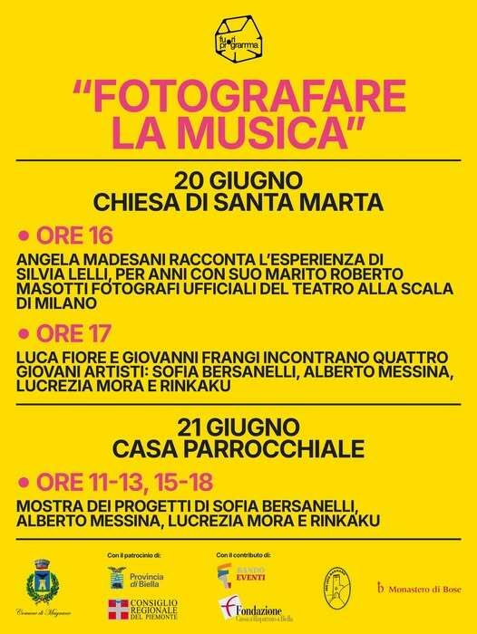 “Fotografare la musica” a Magnano: due giorni tra immagini, arte e giovani talenti “Fotografare la musica” a Magnano: due giorni tra immagini, arte e giovani talenti