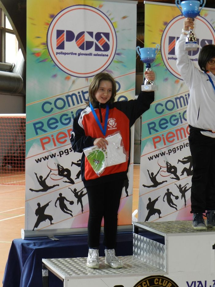 La piccola Andrèe Ferro campionessa nazionale di Karate