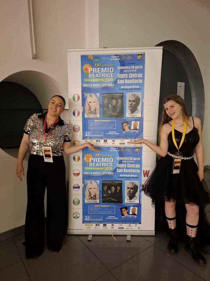 Il talento che fa del bene, Valentina Roso e Aurora Paganelli brillano al Premio Beatrice Il talento che fa del bene, Valentina Roso e Aurora Paganelli brillano al Premio Beatrice