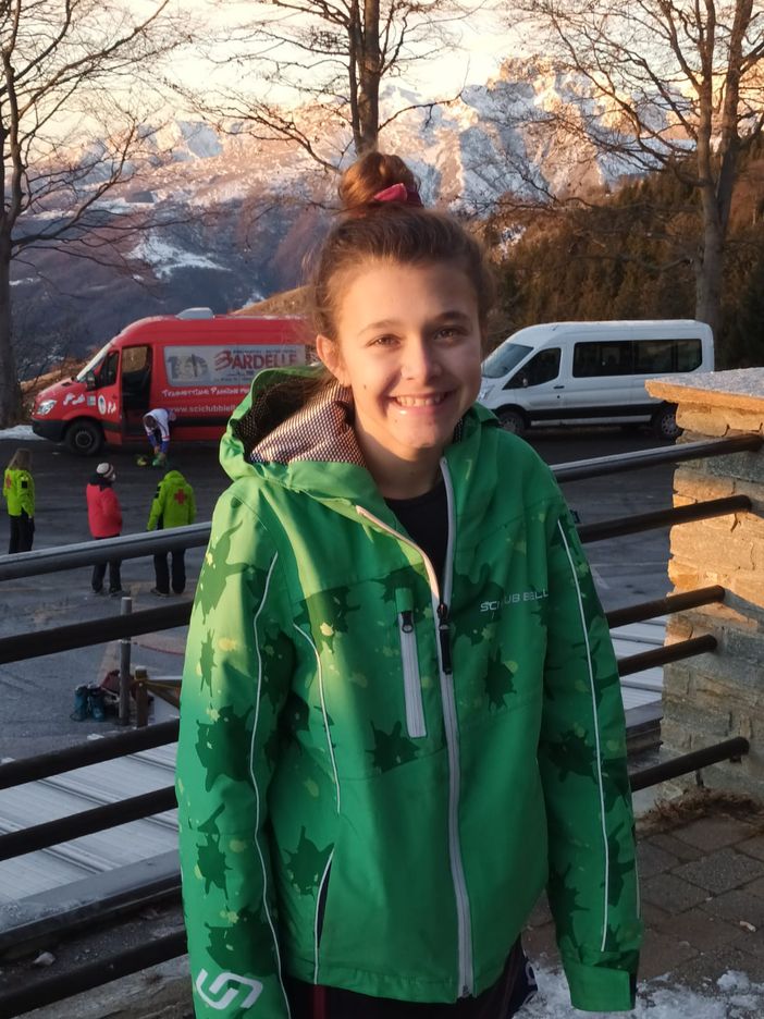Sci, la giovane Carlotta Schellino in forma smagliante al trofeo Querio Ski Service