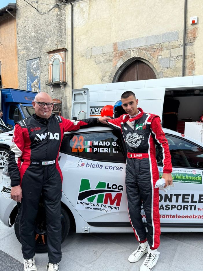 Con il cuore sulla strada: il debutto del giovane biellese Gregorio Maio al Rally Valle Arroscia