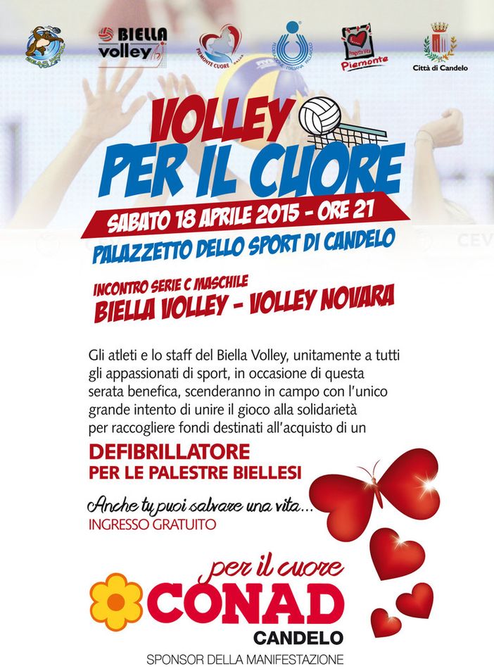 Volley e solidarietà - Sabato sera a Candelo raccolta fondi per "Piemonte Cuore"