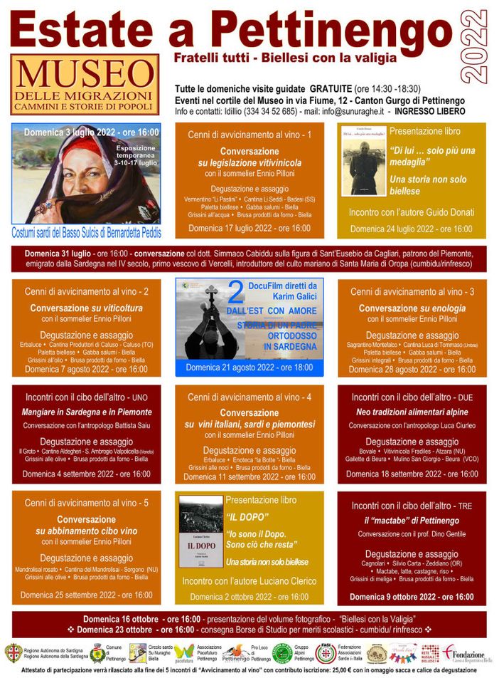 “Estate a Pettinengo”, apertura estiva del Museo delle Migrazioni “Estate a Pettinengo”, apertura estiva del Museo delle Migrazioni