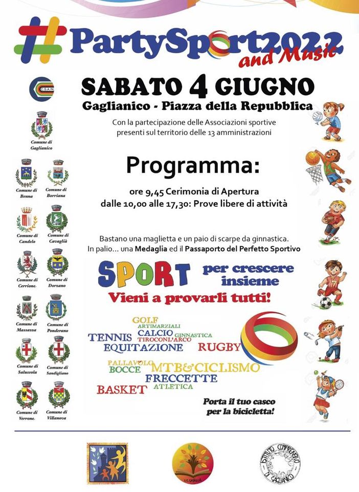 A Gaglianico, torna Party Sport A Gaglianico, torna Party Sport