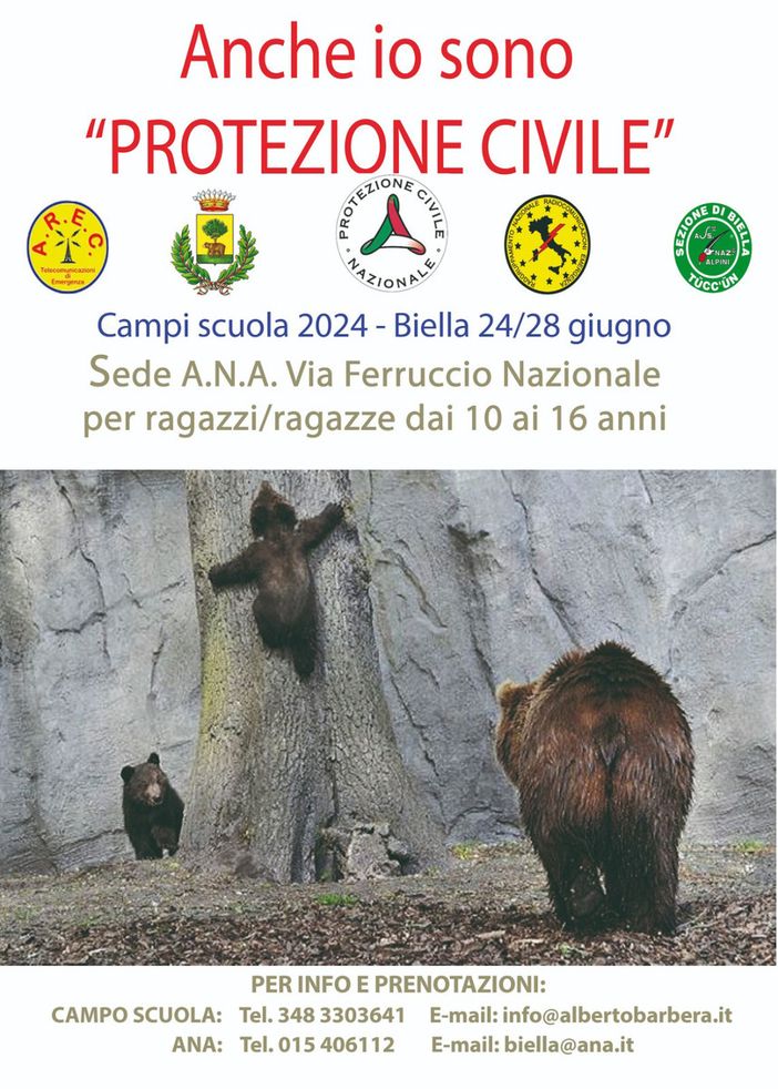 Biella, Campi scuola 2024: “Anche io sono Protezione Civile”. Biella, Campi scuola 2024: “Anche io sono Protezione Civile”.