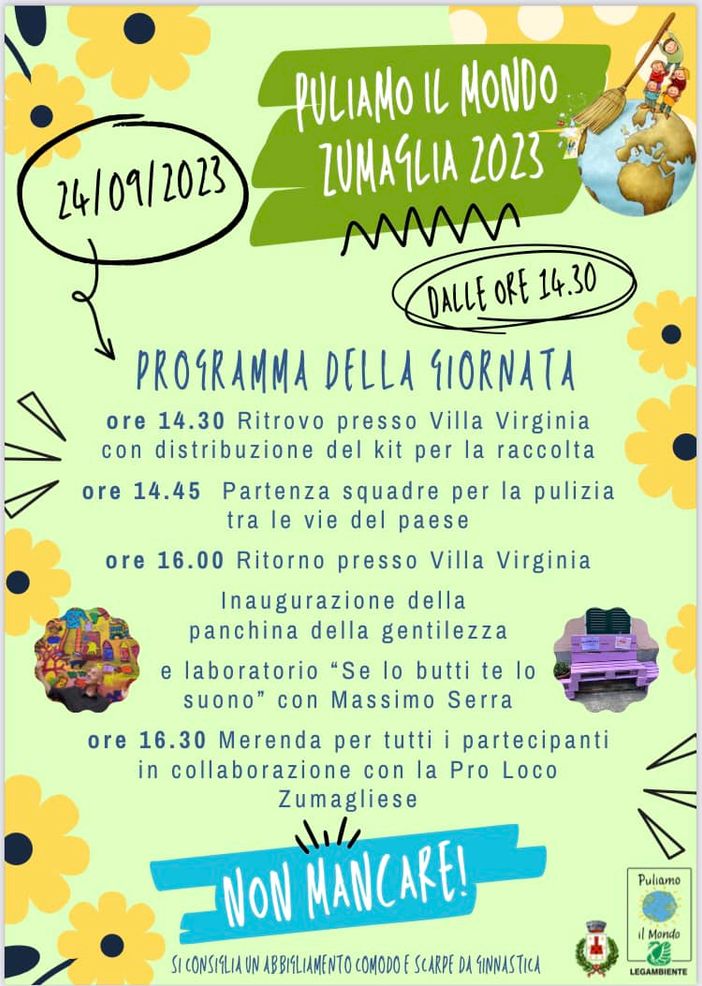 Anche a Zumaglia “Puliamo il  mondo” - Foto Comune di Zumaglia