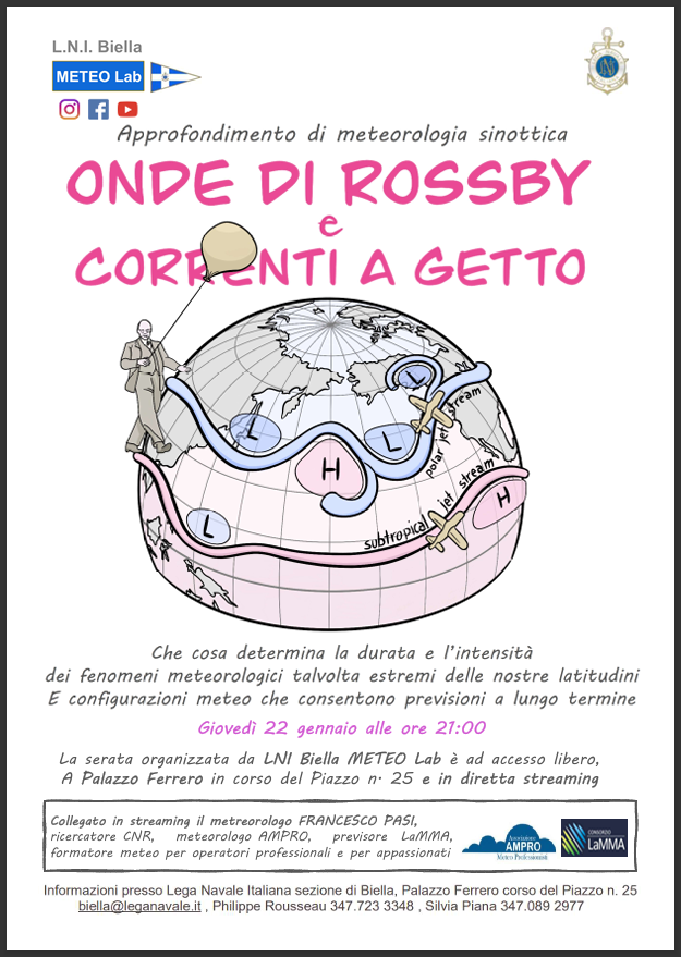 Onde di Rossby e correnti a getto: approfondimento di meteorologia a Biella Onde di Rossby e correnti a getto: approfondimento di meteorologia a Biella