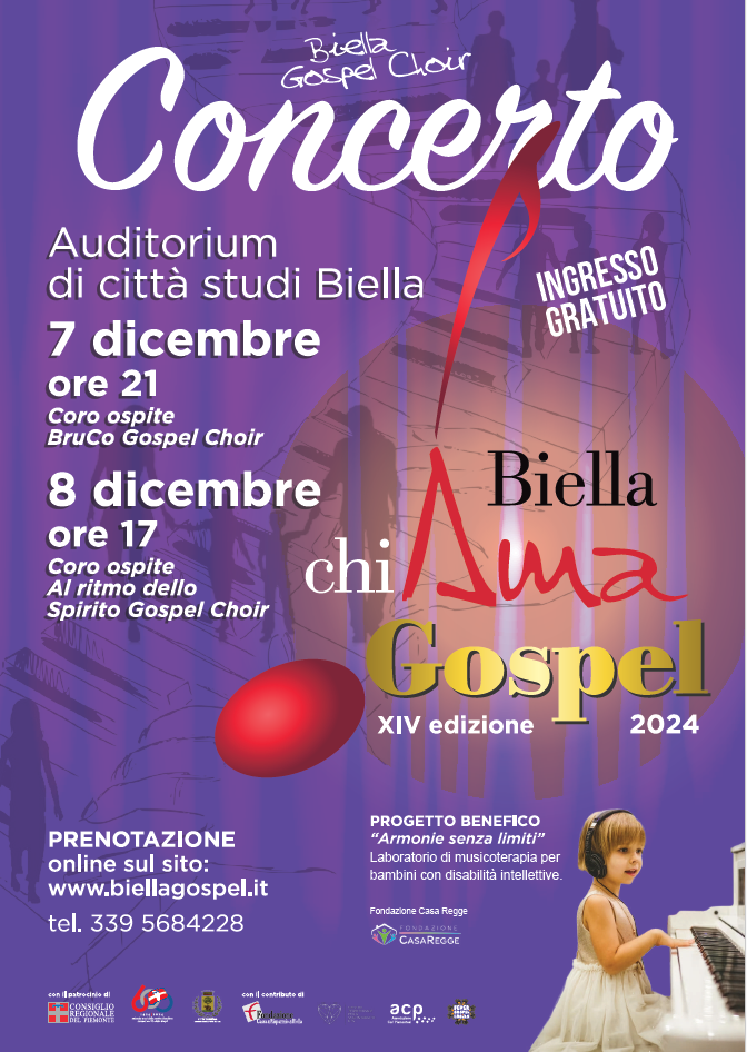 Torna in scena la solidarietà biellese con la XIV edizione del concerto di beneficienza Biella chiAma Gospel Torna in scena la solidarietà biellese con la XIV edizione del concerto di beneficienza Biella chiAma Gospel