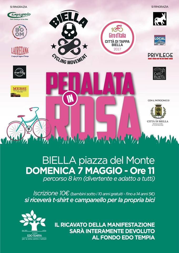 Una Pedalata Rosa per il Fondo Edo Tempia Una Pedalata Rosa per il Fondo Edo Tempia