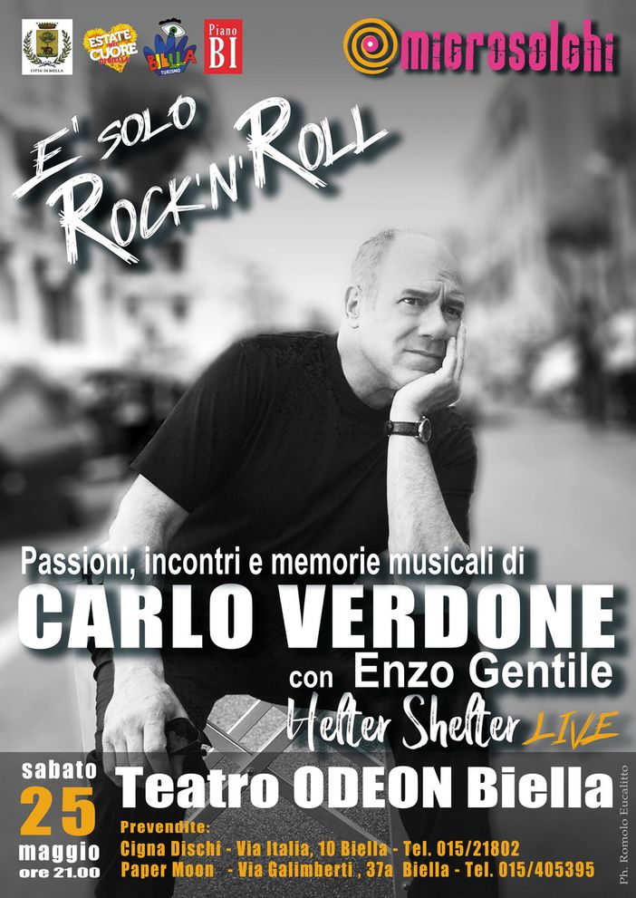 Carlo Verdone all'Odeon di Biella con “It’s only rock’n’roll” Carlo Verdone all'Odeon di Biella con “It’s only rock’n’roll”