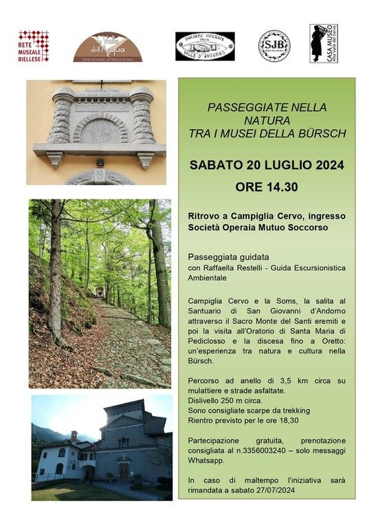 I Tesori della Bürsch: l'tinerario Storico-Naturalistico fra i musei della Valle Cervo.