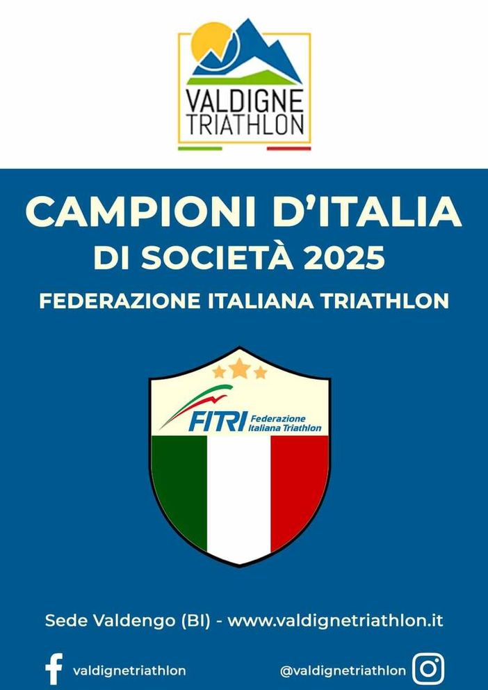 Valdigne Triathlon vince il Campionato Italiano di Società 2025 FOTO