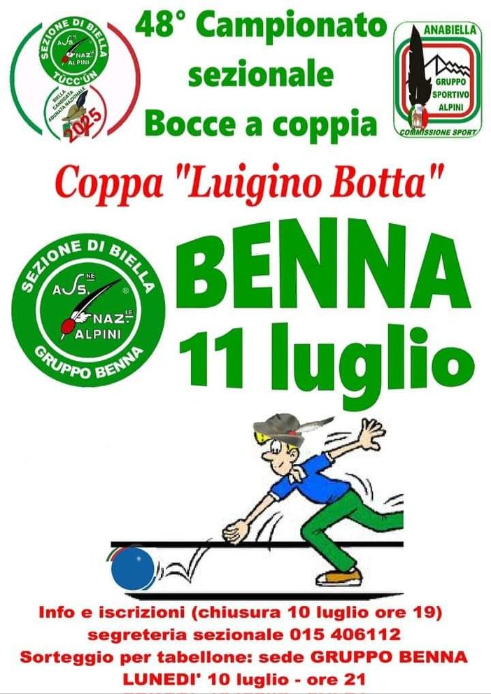 Benna, 48° Campionato sezionale di Bocce a coppia