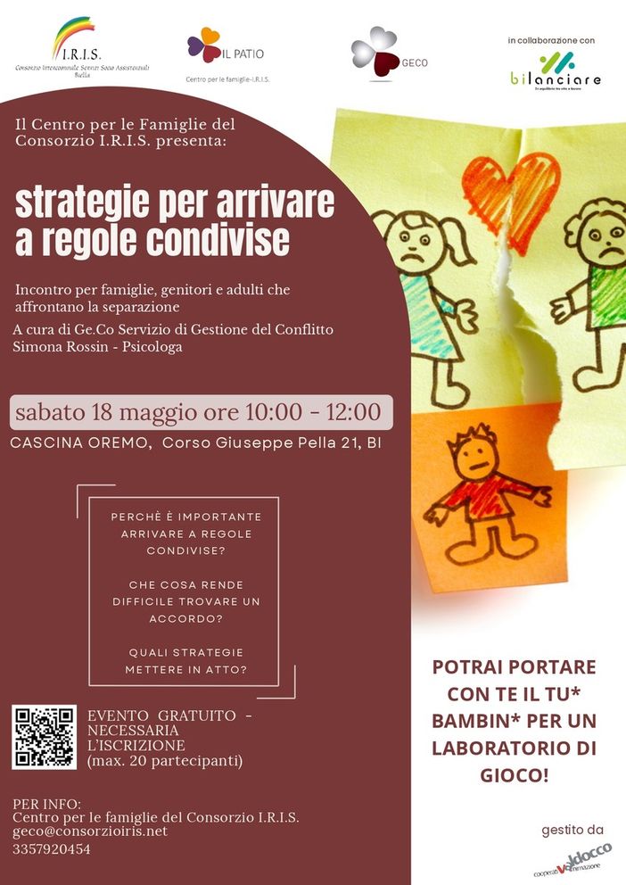 Biella, “Strategie per arrivare a regole condivise”: l’incontro per genitori che affrontano la separazione. Biella, “Strategie per arrivare a regole condivise”: l’incontro per genitori che affrontano la separazione.