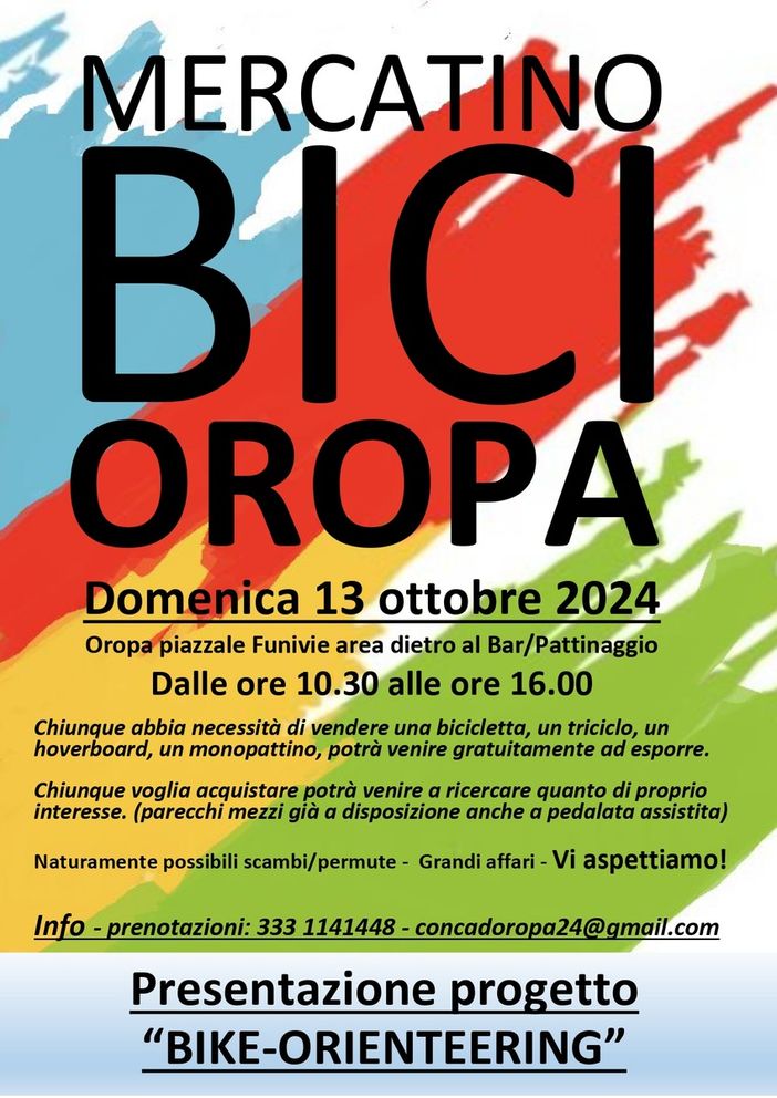 A Oropa il "mercatino delle bici" compro, scambio, vendo