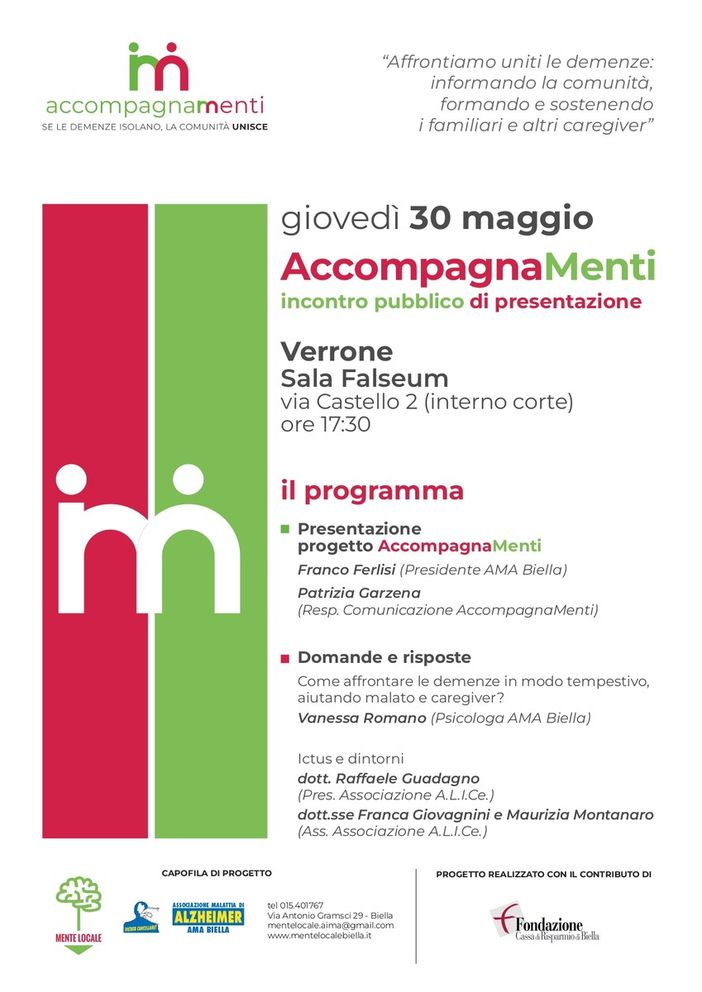 AMA Biella su demenze ed ictus: un incontro formativo. AMA Biella su demenze ed ictus: un incontro formativo.