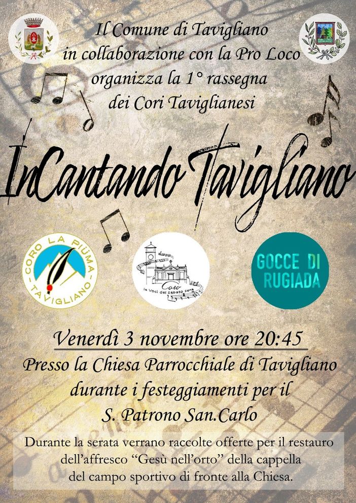 InCantando Tavigliano: la 1° rassegna dei Cori Taviglianesi.