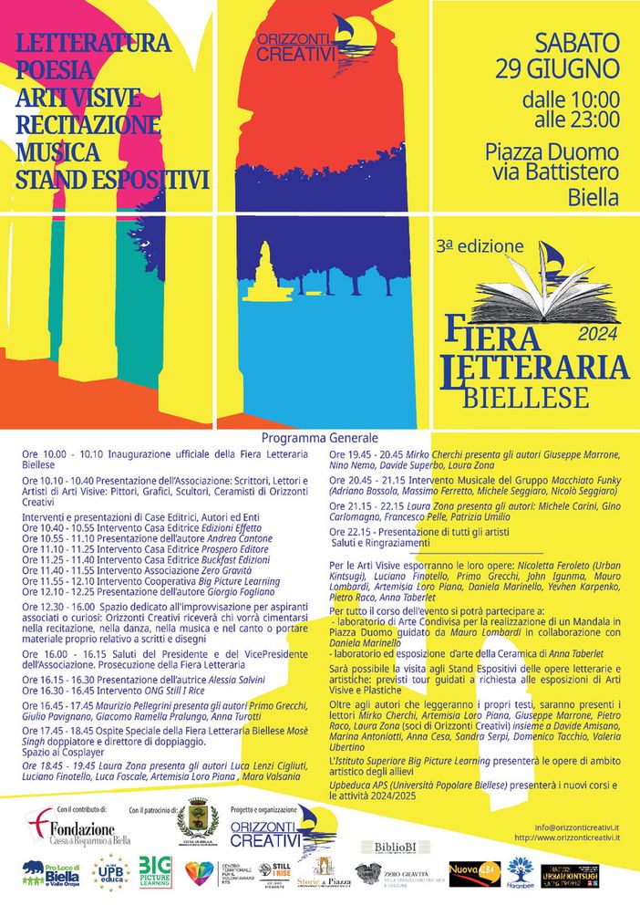 Orizzonti Creativi celebra la cultura: presentata la Fiera Letteraria Biellese 2024. Orizzonti Creativi celebra la cultura: presentata la Fiera Letteraria Biellese 2024.