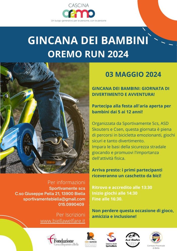 Partecipa anche tu alla Gincana dei bambini a Cascina Oremo Partecipa anche tu alla Gincana dei bambini a Cascina Oremo