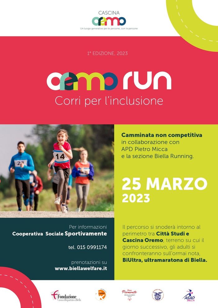 Oremo Run “Corri per l’inclusione”