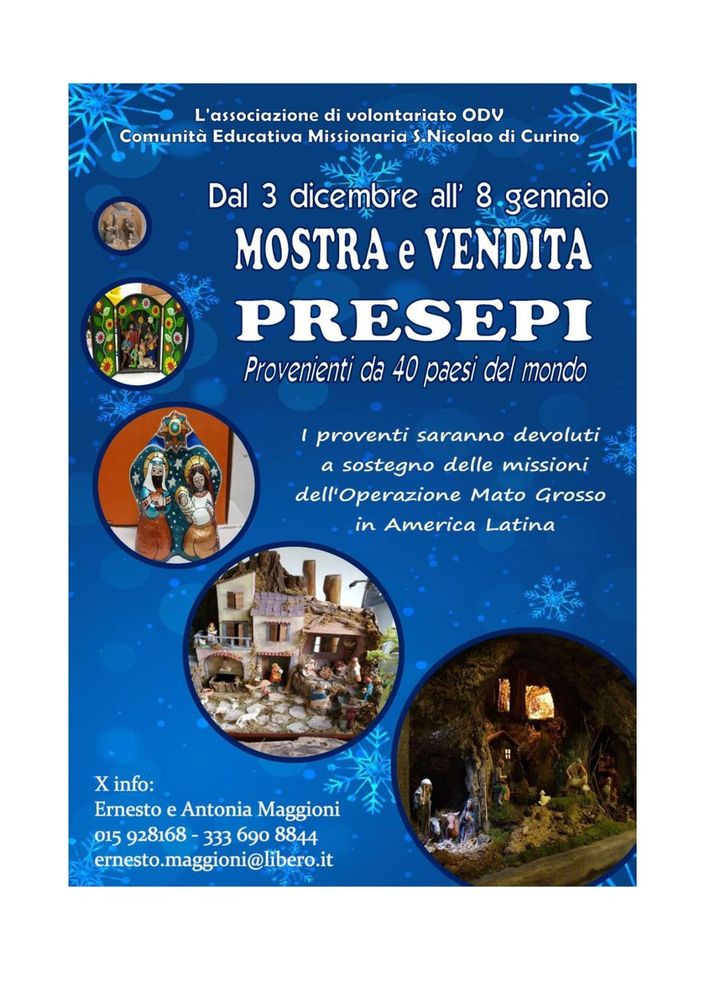 Comunità educativa missionaria S. Nicolao di Curino e i suoi presepi
