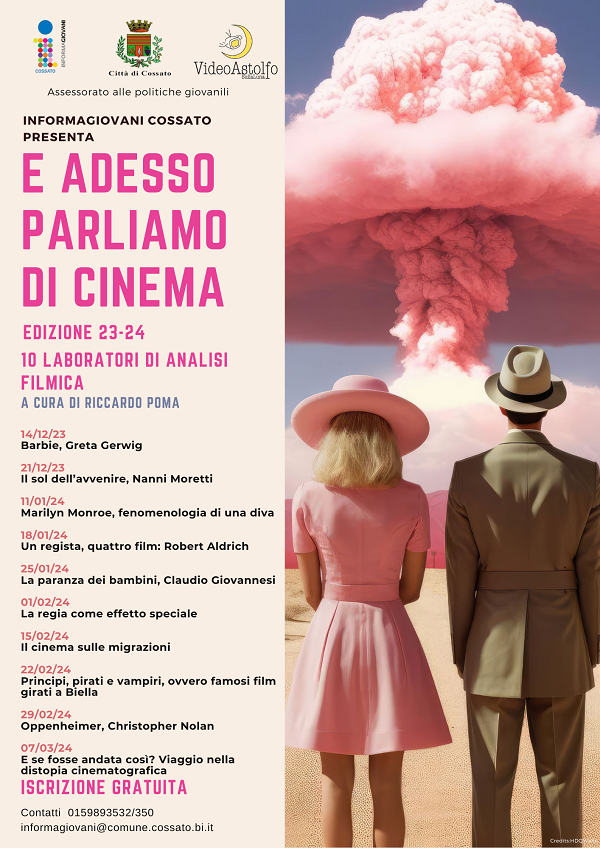 Cossato, "E adesso parliamo di cinema", nuovo appuntamento l'11 gennaio Cossato, "E adesso parliamo di cinema", nuovo appuntamento l'11 gennaio