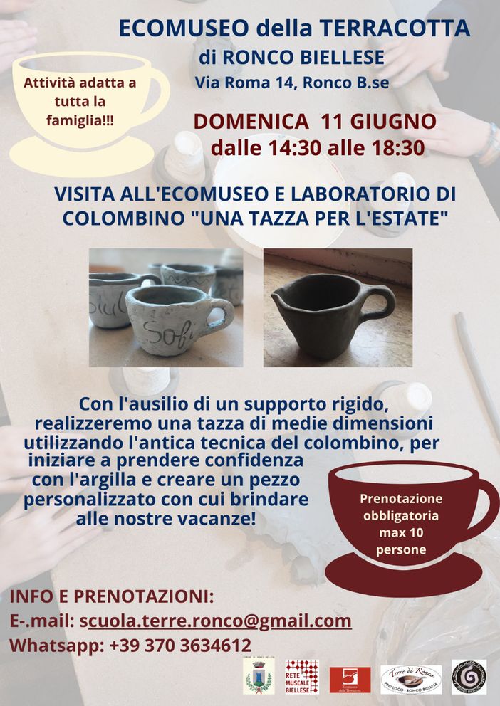 Ronco Biellese: si aprono le visite all’Ecomuseo della Terracotta