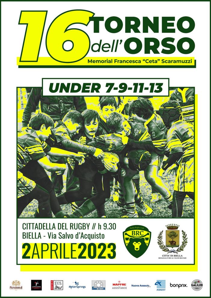 Brc, a Biella torna il 16° Torneo dell'Orso