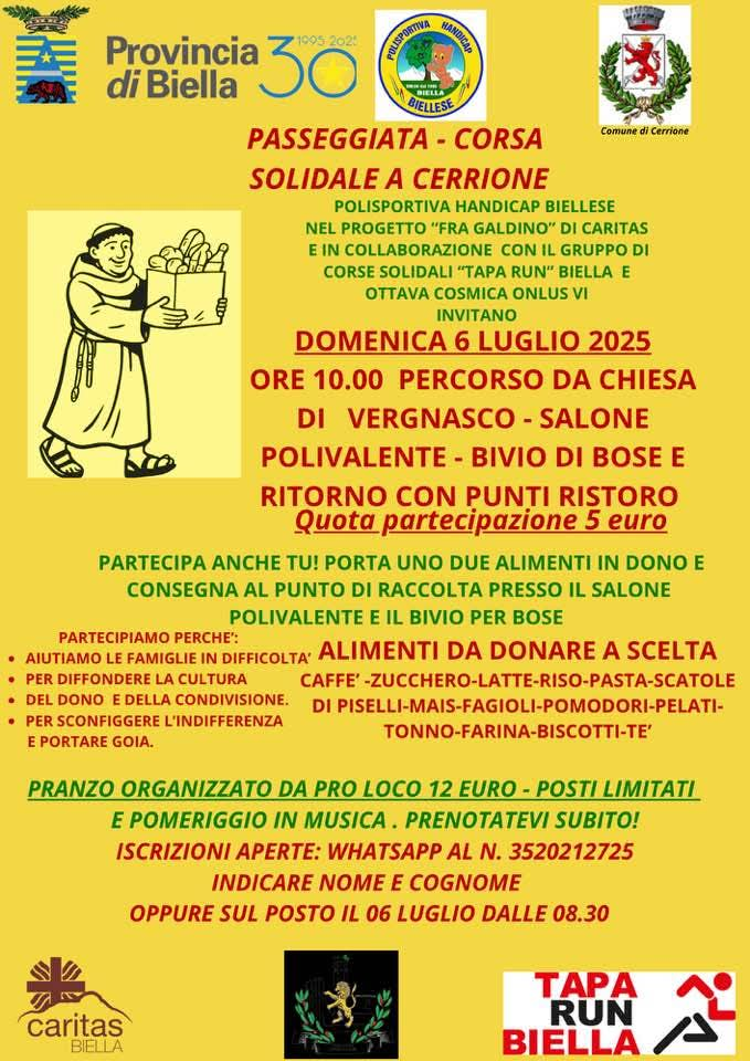 Passeggiata-Corsa Solidale a Cerrione: un’occasione di impegno civico e solidarietà Passeggiata-Corsa Solidale a Cerrione: un’occasione di impegno civico e solidarietà