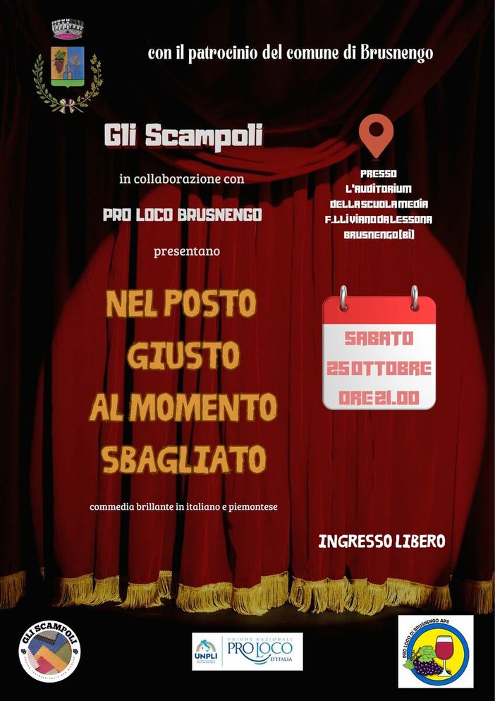 A Brusnengo va in scena “Gli Scampoli”