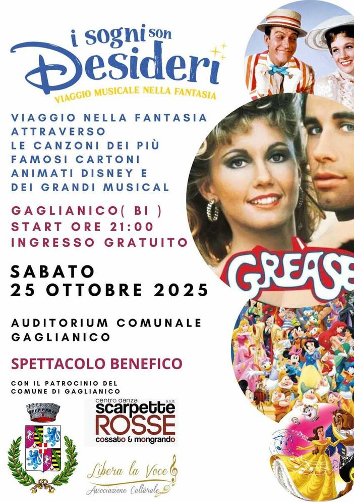 A Gaglianico "I sogni son desideri - viaggio musicale nella fantasia" A Gaglianico "I sogni son desideri - viaggio musicale nella fantasia"