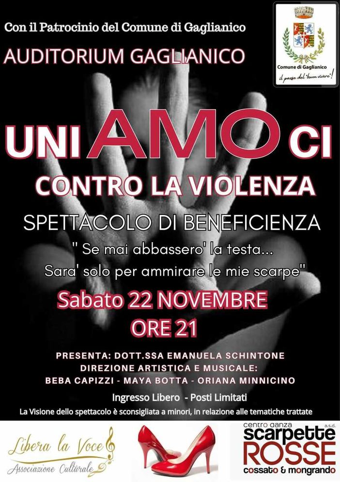 "Uniamoci contro la Violenza” a Gaglianico "Uniamoci contro la Violenza” a Gaglianico