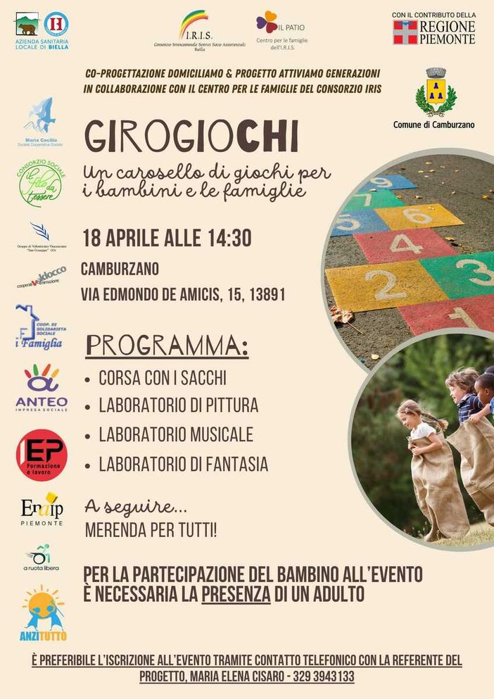 A Camburzano “Girogiochi!”: un carosello di giochi per bambini e famiglie A Camburzano “Girogiochi!”: un carosello di giochi per bambini e famiglie