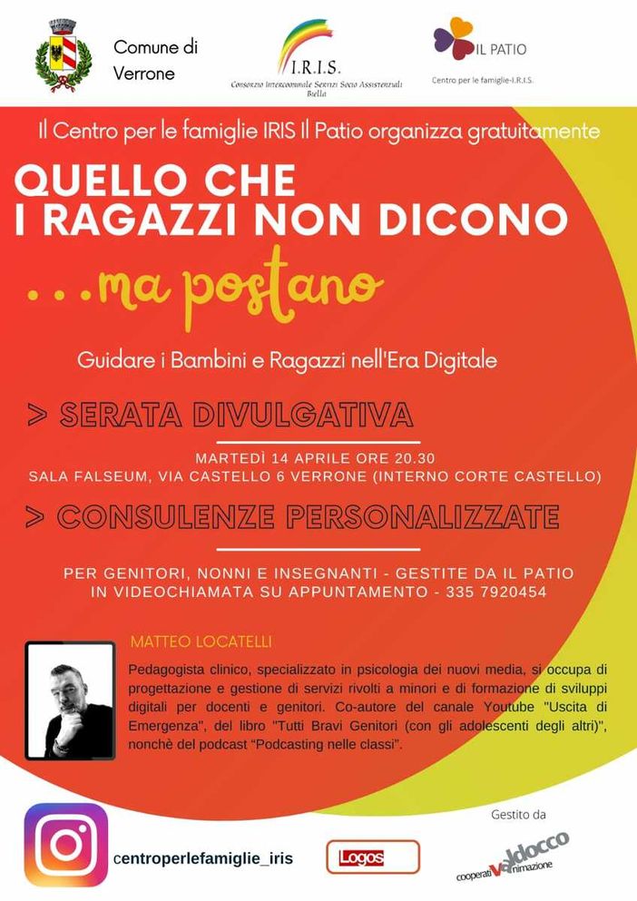 "Quello che i ragazzi non dicono.. ma postano", come guidare i bambini e i ragazzi nell’ Era Digitale