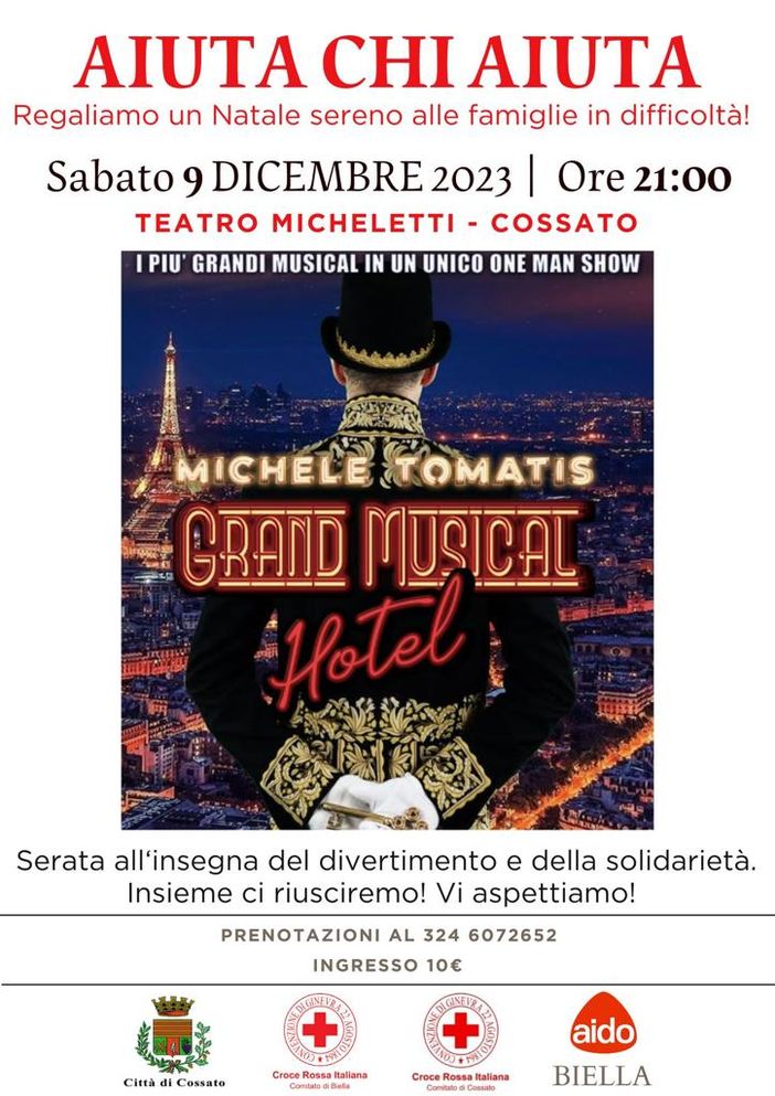Cossato, al Teatro Micheletti  Grand Musical Hotel - Foto Croce Rossa e Aido