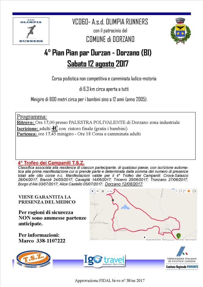 Con la Pian Pian par Durzan si chiuderà il Trofeo dei campanili 2017