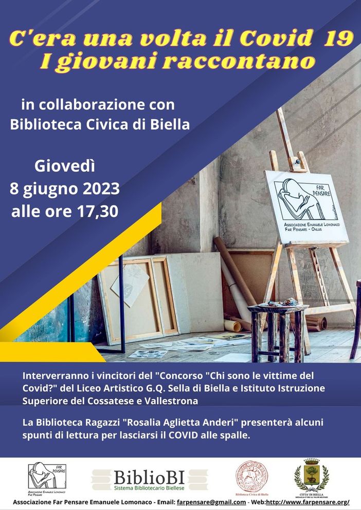 "C'era una volta il Covid 19, i giovani raccontano", appuntamento in biblioteca