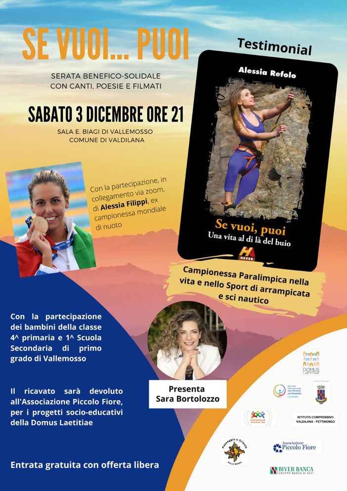 “Se Vuoi...Puoi”, stasera Alessia Refolo a Valdilana - Foto Passaggio a Oriente