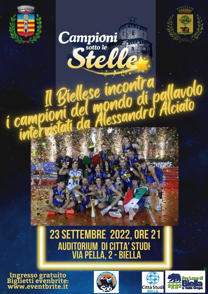 “Campioni sotto le stelle” incontra gli eroi della pallavolo