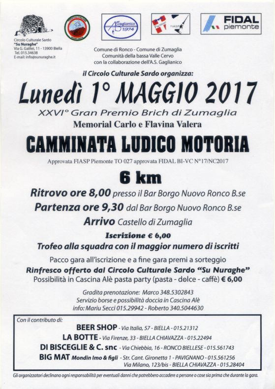 Il 26° Grand Prix Su Nuraghe dedicato alla memoria di Giulia Gravellu