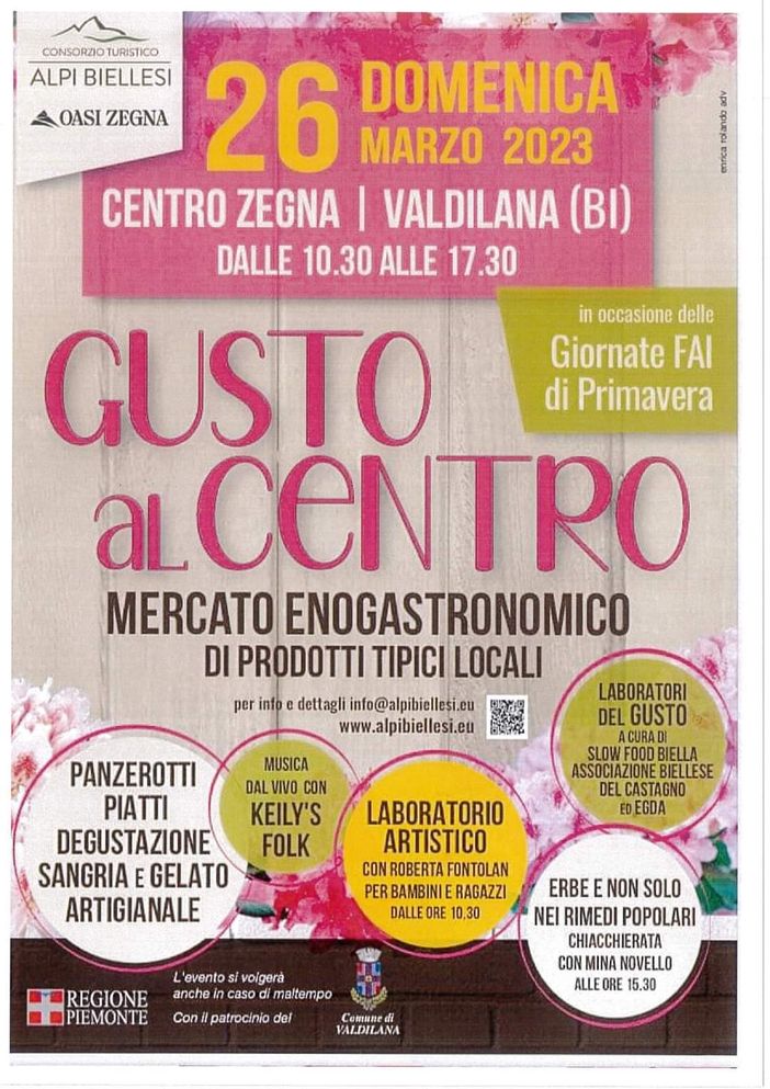 FAI di primavera, arriva "Gusto al centro" a Valdilana FAI di primavera, arriva "Gusto al centro" a Valdilana