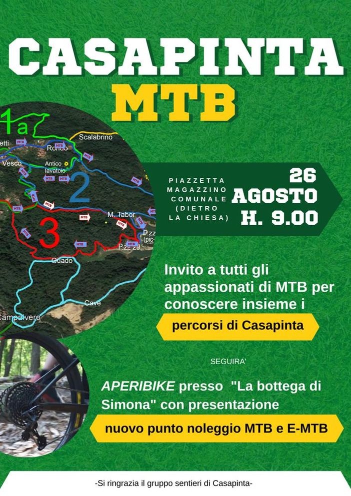Casapinta: Un giro per i sentieri aperto a tutti gli appassionati di mtb