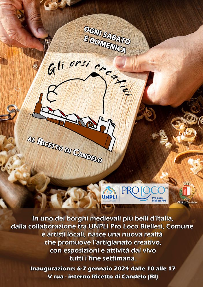 Al Ricetto di Candelo spazio a "Gli orsi creativi"