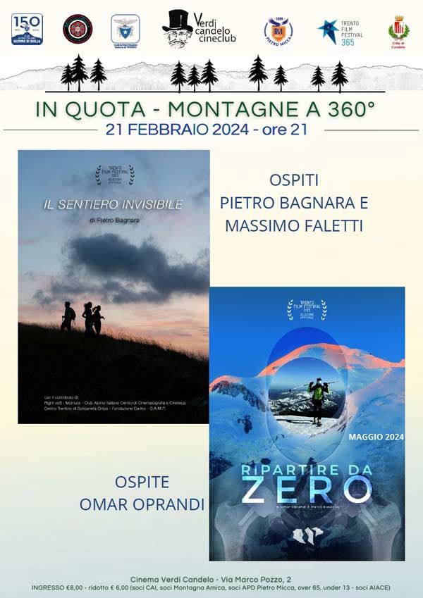Al Verdi di Candelo "Il sentiero invisibile" e "Ripartire da zero"