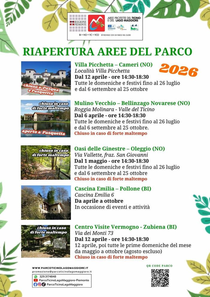 Proteggiamo la natura con la cultura: si apre il programma culturale dell'EGAP Ticino e Lago Maggiore Proteggiamo la natura con la cultura: si apre il programma culturale dell'EGAP Ticino e Lago Maggiore
