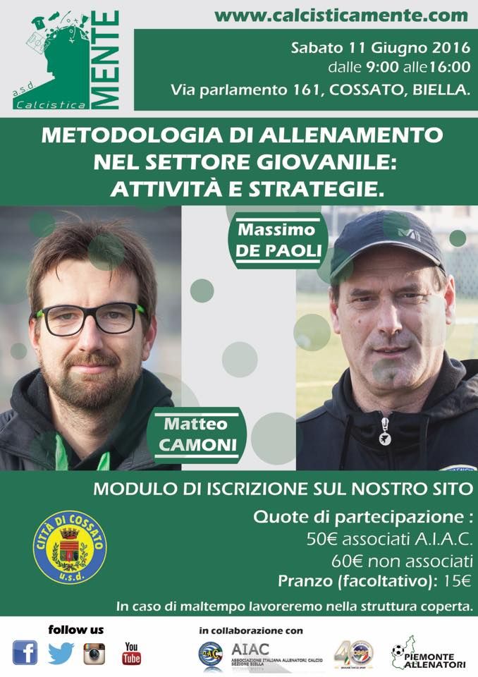 Cossato: Una giornata dedicata alle strategie del calcio