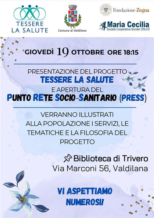 A Valdilana si presenta "Tessere la salute"