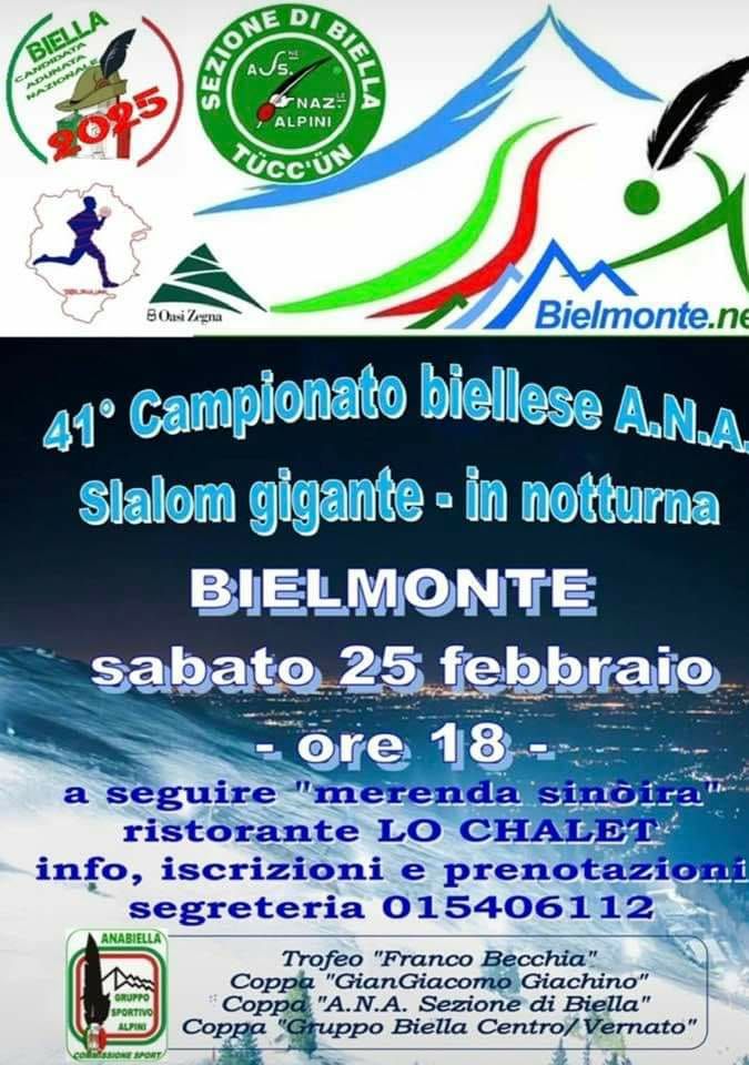 Campionato Biellese A.N.A. di Slalom gigante a Bielmonte