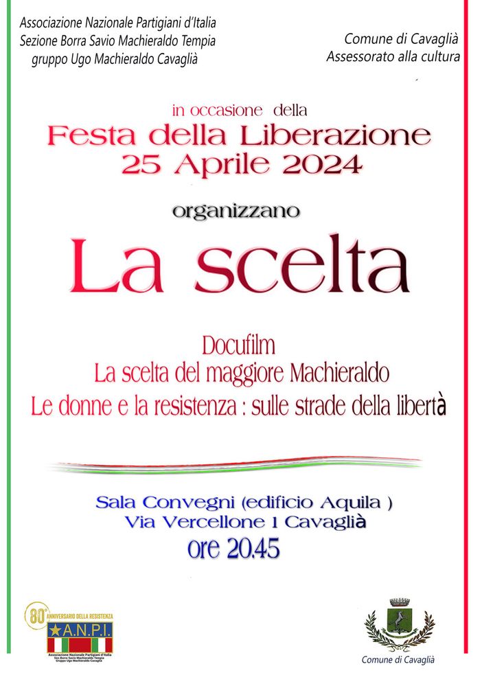 Festa della Liberazione 2024: a Cavaglià le celebrazioni.