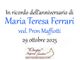 Maria Teresa Ferrari, ved. Pron Maffiotti
